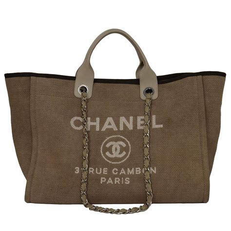 chanel canvas deauville tote|chanel deauville tote size comparison.